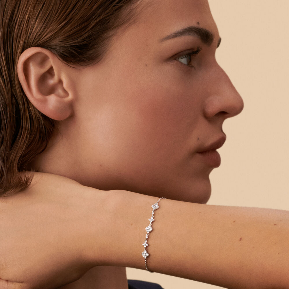 Bracelet souple BELOVED - Cristal / Argent&eacute; - Bracelets fantaisie  | Agatha