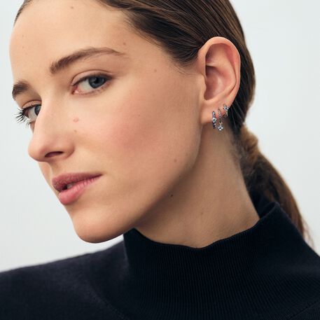 Piercing créole BELOVED - Multicolore / Argenté - Piercings  | Agatha