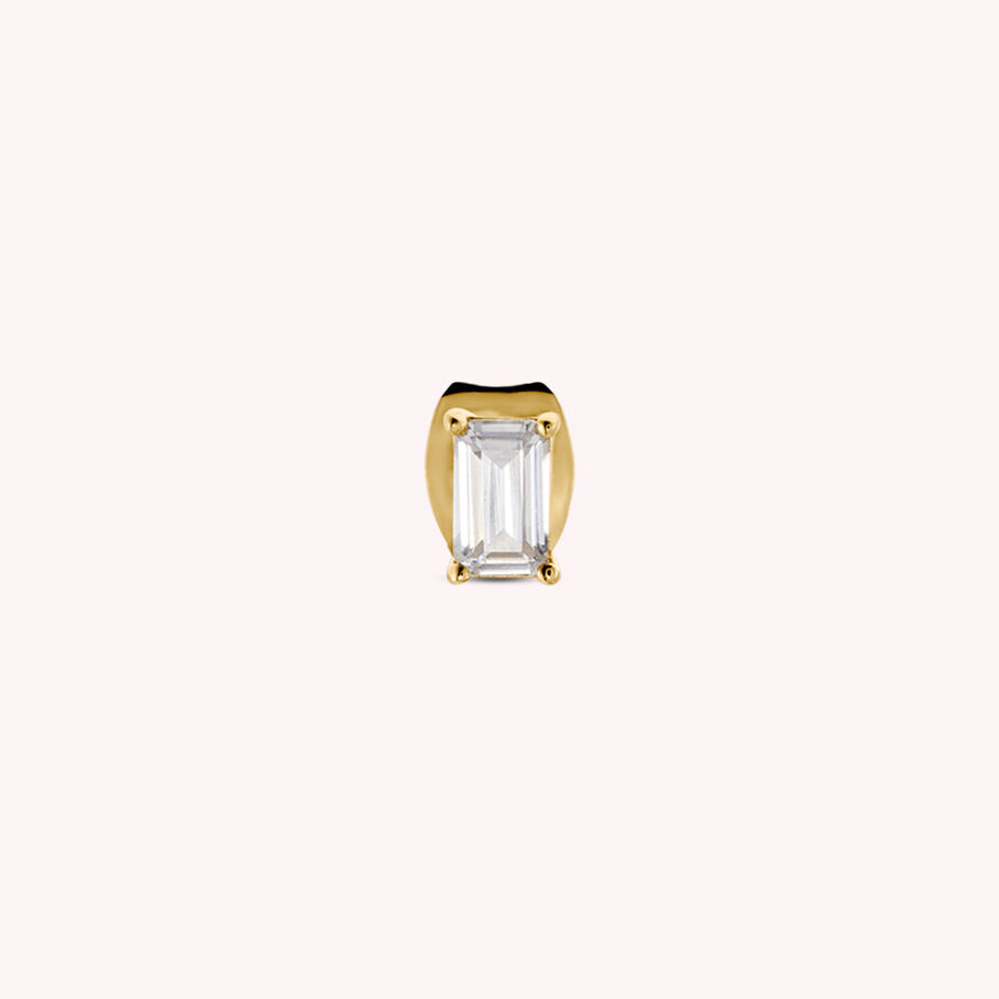 Piercing puce EMERALD - Cristal / Doré - Piercings  | Agatha