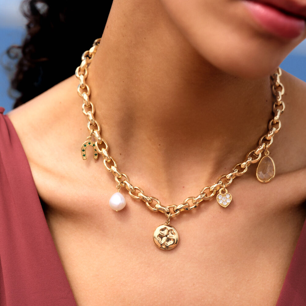Collier ras du cou CHARMS - Multicolore / Doré - Colliers ras du cou  | Agatha
