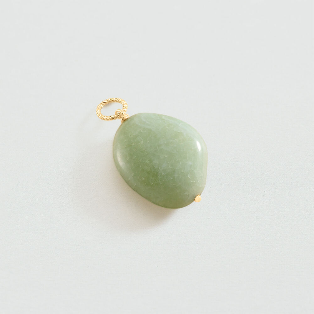 Pendentif TORSADES - Vert / Doré - Bijoux sans pierre  | Agatha