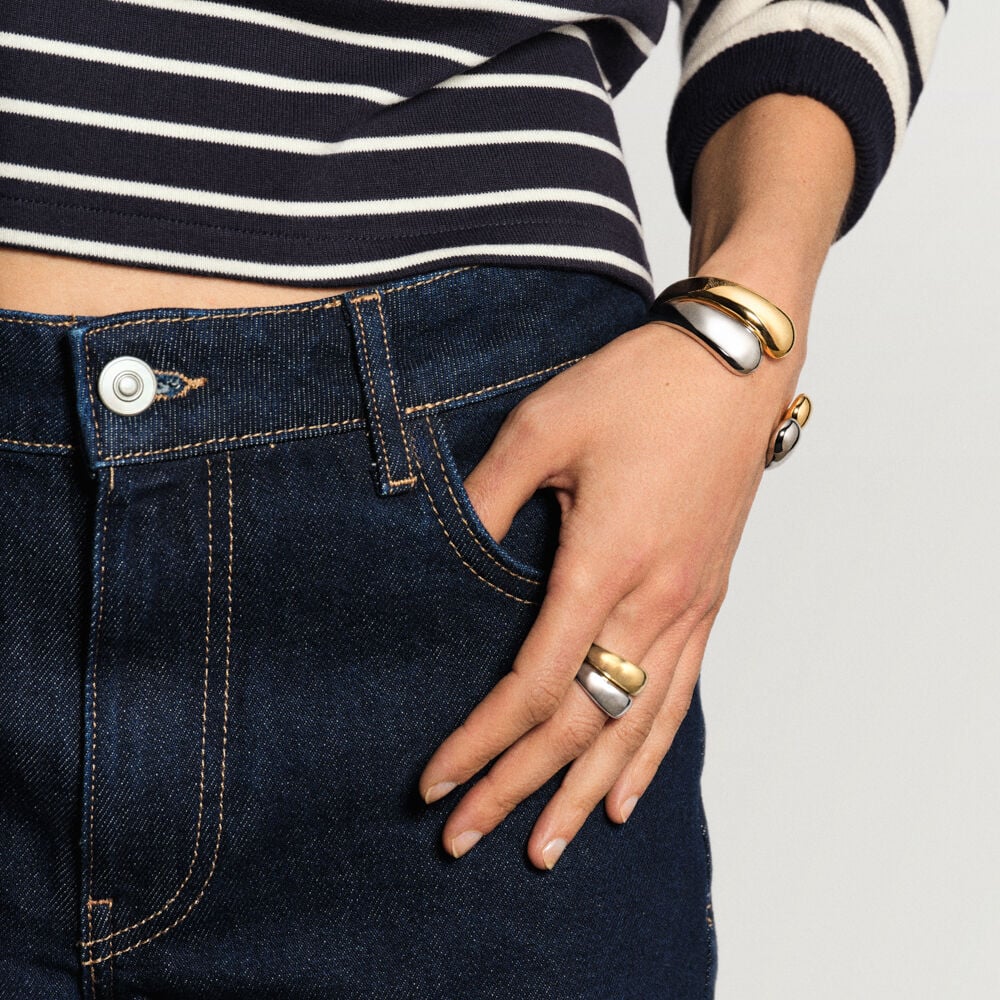 Jonc DANAE - Argenté - Bracelets fantaisie  | Agatha