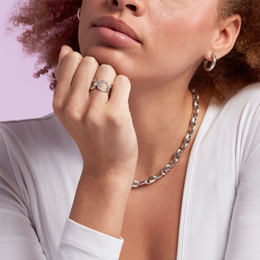 Créoles GIPSY - Argenté - Boucles d'oreilles  | Agatha