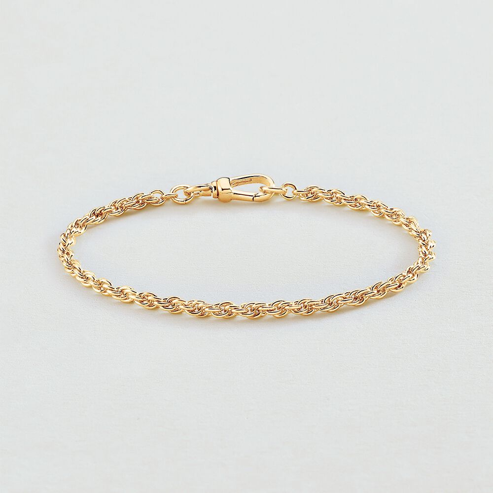 Bracelet souple CHA&Icirc;NE CORDE - Dor&eacute; - Bracelets fantaisie  | Agatha