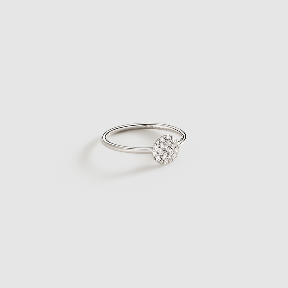 Bague fine CRYSTAL - Cristal / Argenté - Bagues avec pierre  | Agatha