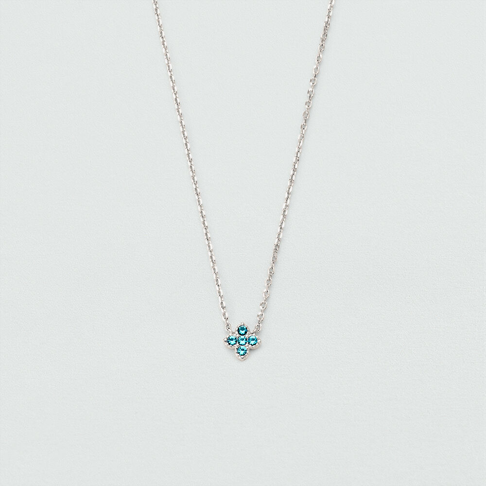 Collier ras du cou BELOVED - Turquoise / Argent&eacute; - Colliers ras du cou  | Agatha