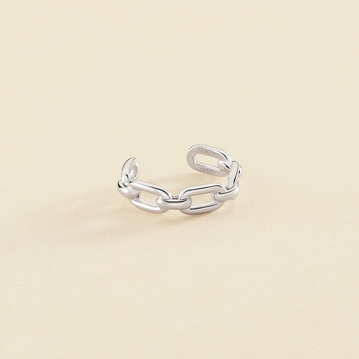 Bague ajustable CHAIN - Argenté - Bagues  | Agatha