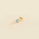 Piercing puce SPACEAGE - Turquoise / Doré - Piercings  | Agatha