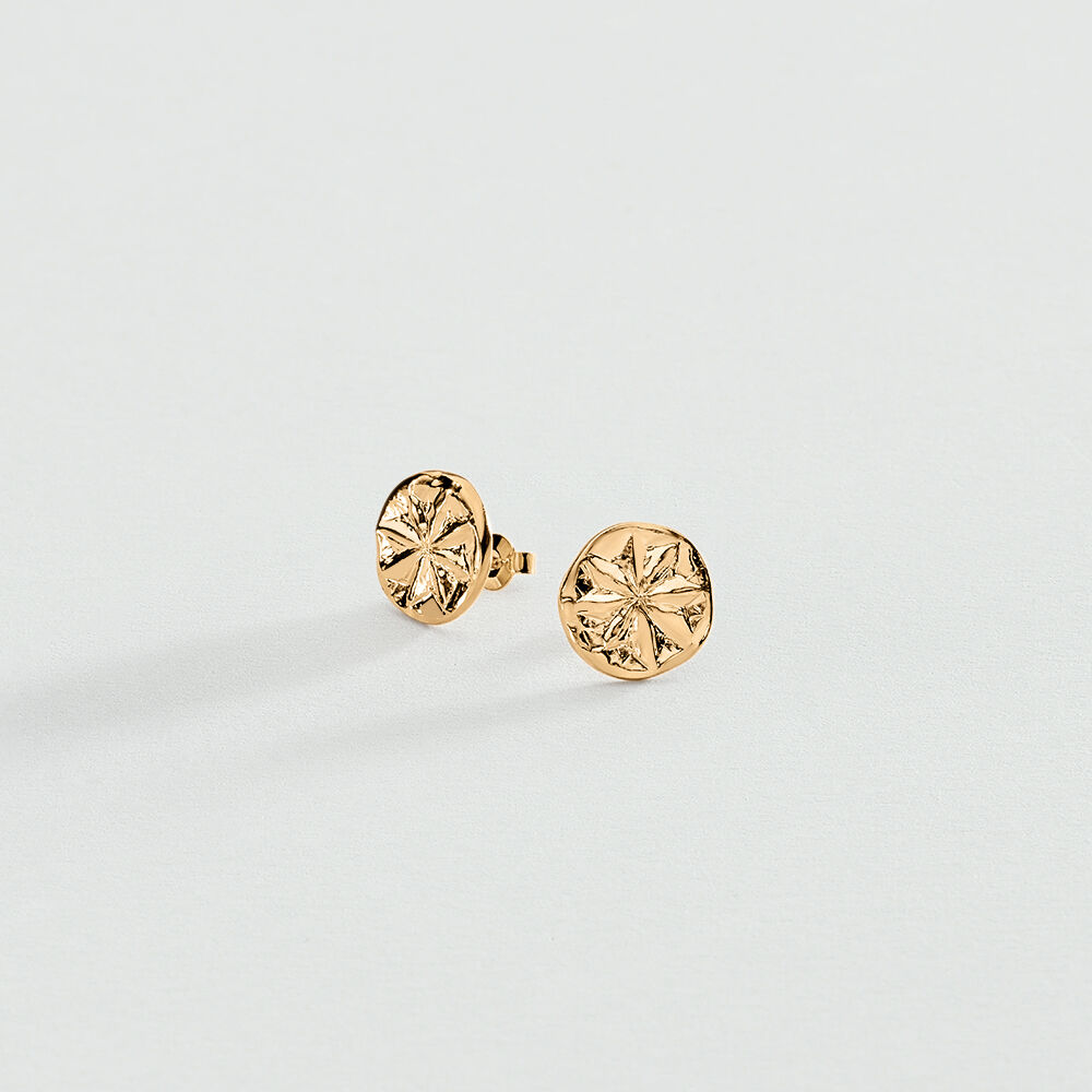 Boucles d'oreilles puces PONT DES ARTS - Doré - Boucles d'oreilles puces  | Agatha