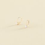 Boucles d'oreilles pendantes SOL - Cristal / Doré - Boucles d'oreilles  | Agatha