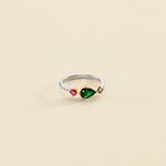 Bague fine ASTRE - Multicolore / Doré - Bagues  | Agatha
