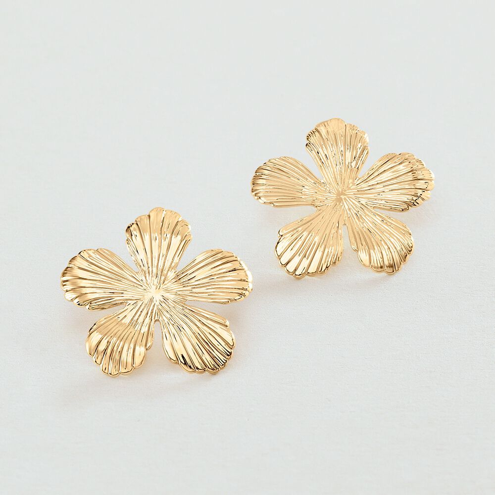 Boucles d'oreilles pendantes BLOOM - Doré - Boucles d'oreilles fantaisies  | Agatha