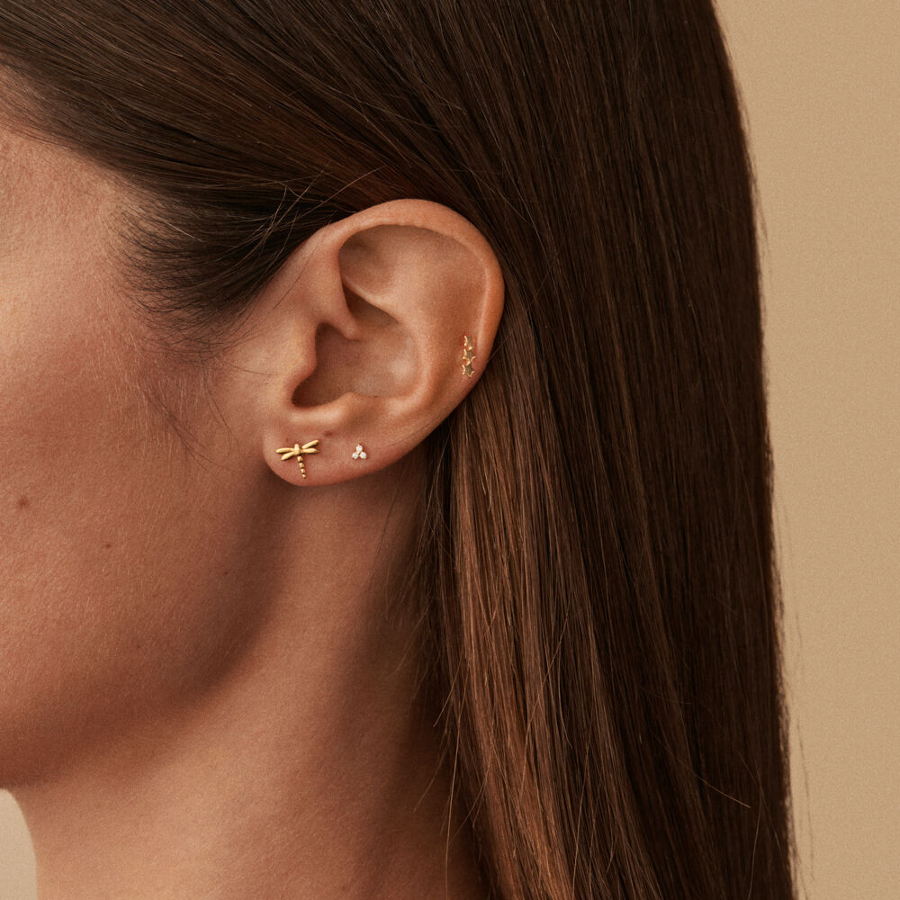 Piercing puce TRIOSTAR - Doré - Piercings  | Agatha