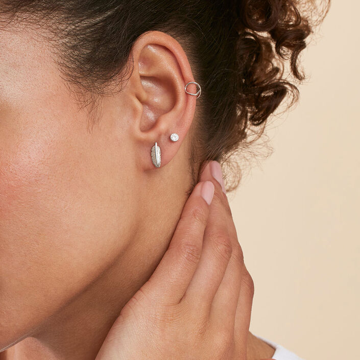 Piercing puce PLUMITA - Argenté - Piercings  | Agatha