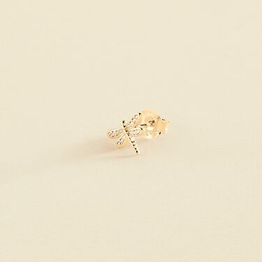Piercing puce LIBELULA - Cristal / Doré - Piercings  | Agatha