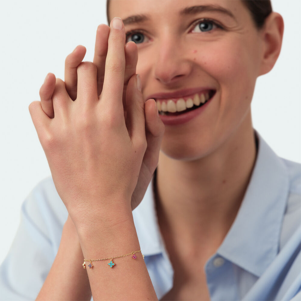 Bracelet souple BELOVED - Multicolore / Dor&eacute; - Bracelets souples  | Agatha