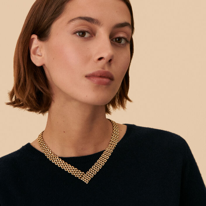 Collier mi-long MINUIT - Doré - Colliers  | Agatha
