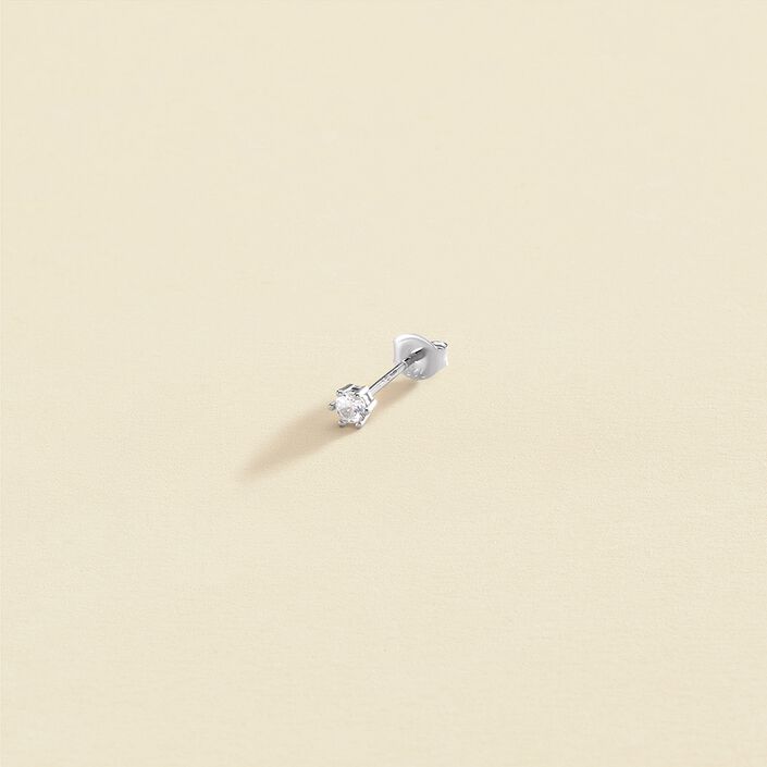 Piercing puce ZIRCON - Cristal / Argenté - Piercings  | Agatha