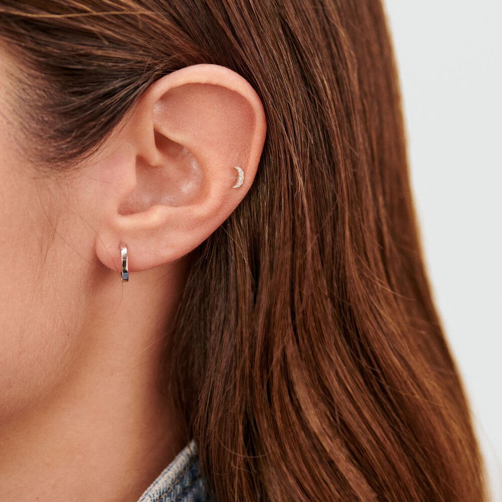 Piercing H&eacute;lix & Tragus PALOMA - Cristal / Argent&eacute; - Piercing H&eacute;lix & Tragus  | Agatha