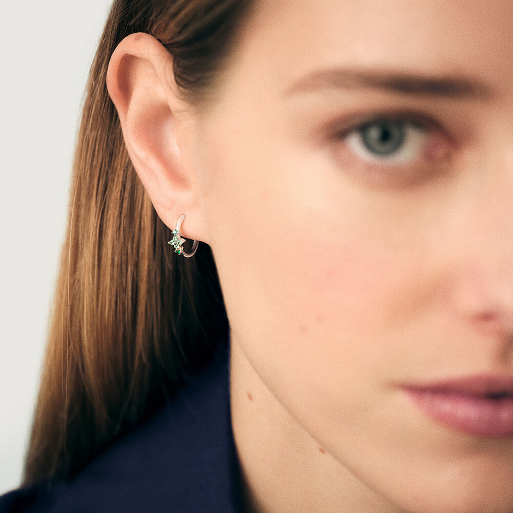 Créoles BELOVED - Multicolore / Argenté - Boucles d'oreilles fantaisies  | Agatha