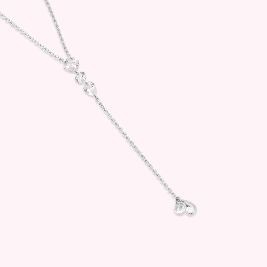 Collier mi-long PETILLE - Cristal / Argenté - Colliers  | Agatha