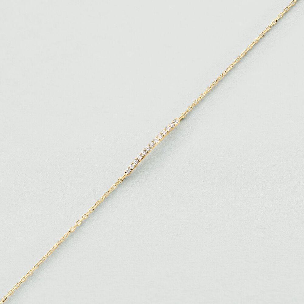Bracelet souple BARSHINE - Cristal / Doré - Bracelets fantaisie  | Agatha