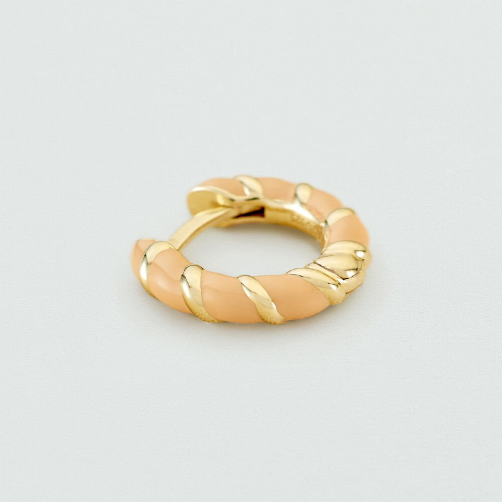 Piercing créole MIX& MATCH - Orange / Doré - Piercings  | Agatha