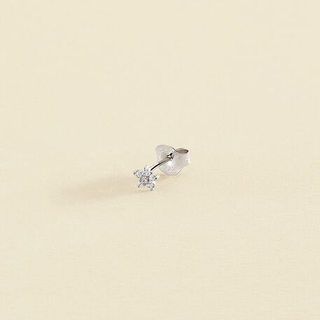 Piercing puce FLOR6 - Cristal / Argenté - Piercings  | Agatha