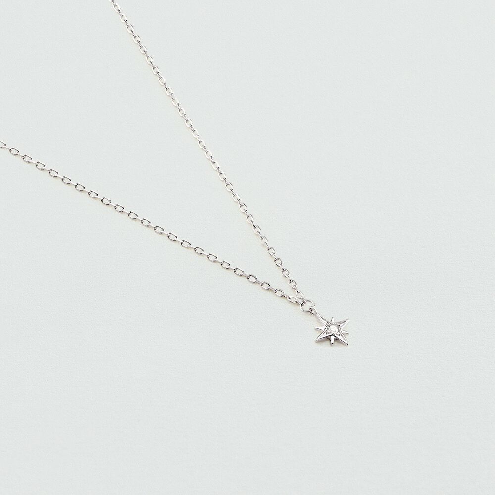 Collier mi-long OURSE - Cristal / Argenté - Colliers fantaisie  | Agatha