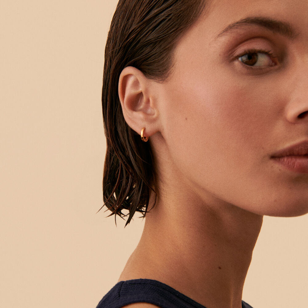 Piercing créole CRIOLLA - Doré - Bijoux sans pierre  | Agatha