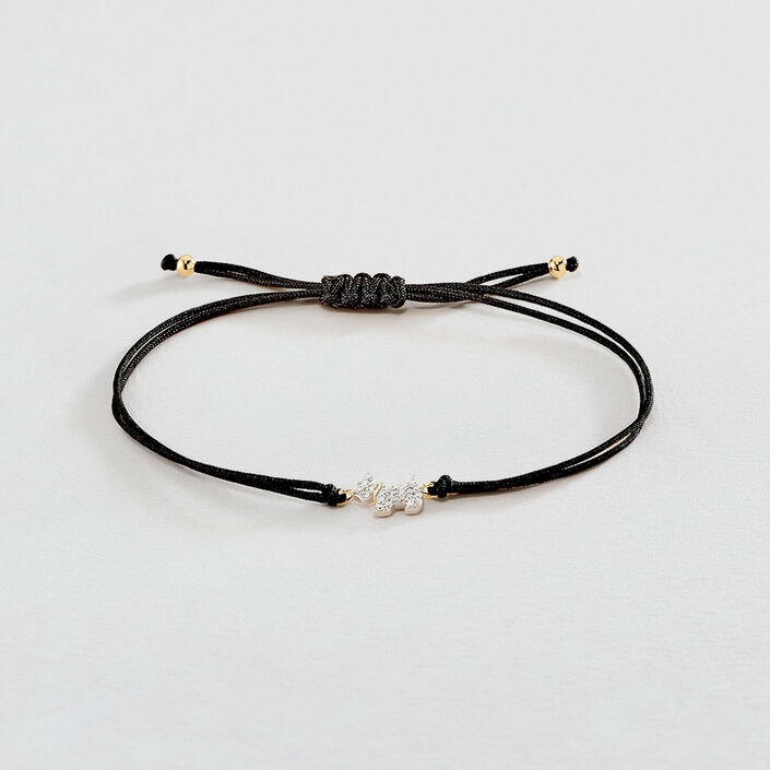 Bracelet cordon MASCOTTE - Argenté / Doré - Bracelets  | Agatha