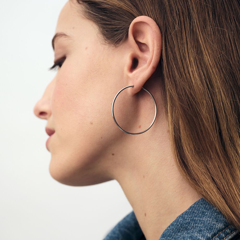 Créoles CREOLA - Argenté - Boucles d'oreilles fantaisies  | Agatha