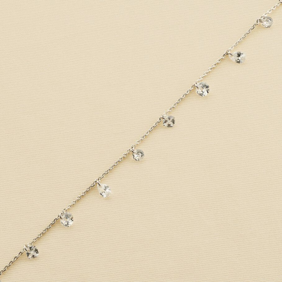 Bracelet souple PETILLE - Cristal / Argenté - Bracelets  | Agatha