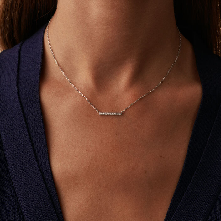 Collier ras du cou BARSHINE - Cristal / Argenté - Colliers  | Agatha
