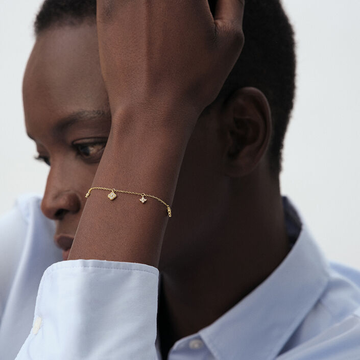 Bracelet souple BELOVED - Cristal / Doré - Bracelets  | Agatha