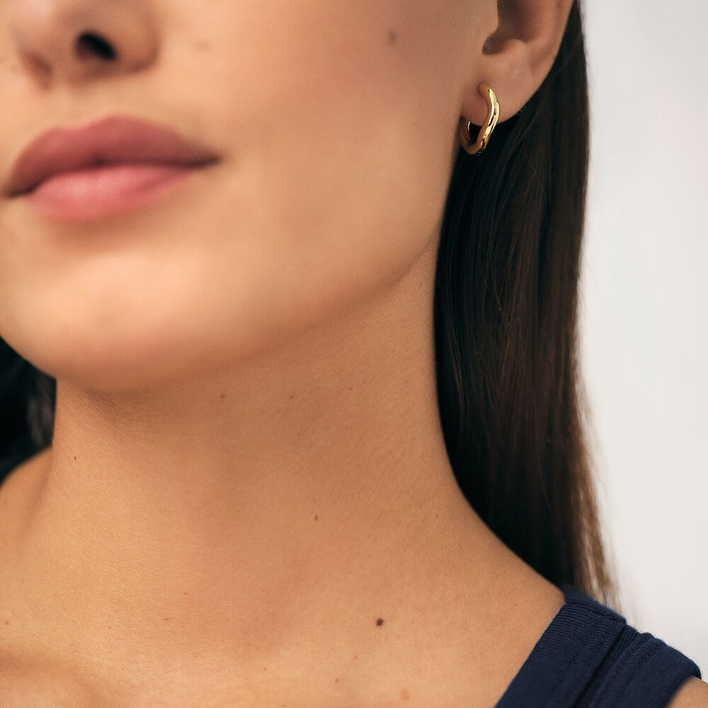 Créoles CRÉOLES ONDULÉES - Doré - Boucles d'oreilles fantaisies  | Agatha