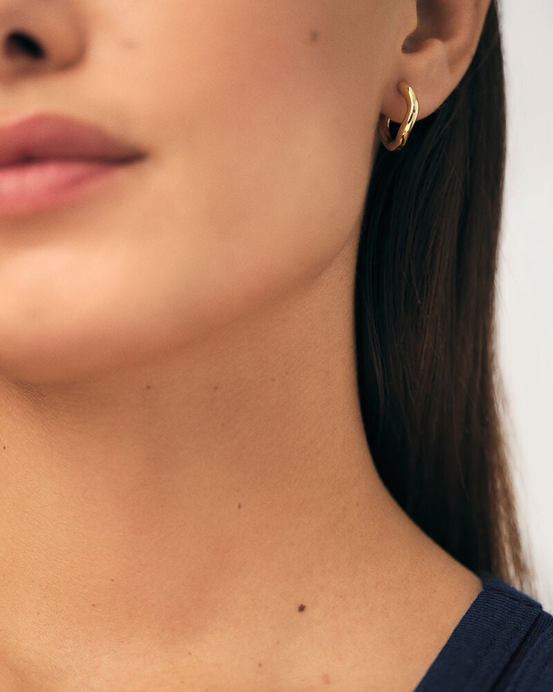 Créoles CRÉOLES ONDULÉES - Doré - Boucles d'oreilles puces  | Agatha Créoles CRÉOLES ONDULÉES - Doré - Boucles d'oreilles puces  | Agatha