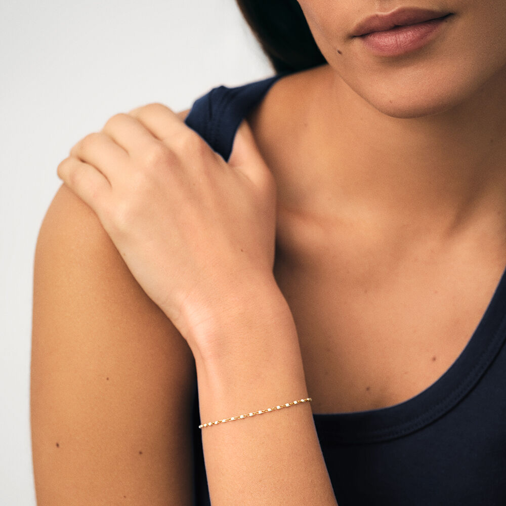 Bracelet souple SMARTY - Turquoise / Dor&eacute; - Bracelets souples  | Agatha