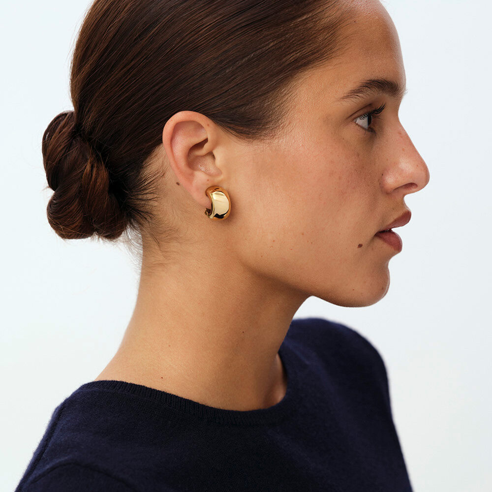 Boucles d'oreilles clips GRAND PALAIS - Dor&eacute; - Boucles d'oreilles clips  | Agatha