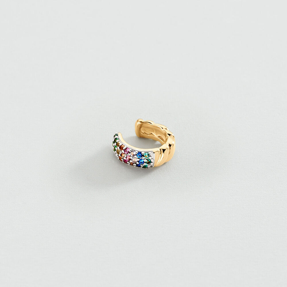 Earcuff MIX & MATCH - Multicolore / Dor&eacute; - Argent v&eacute;ritable  | Agatha