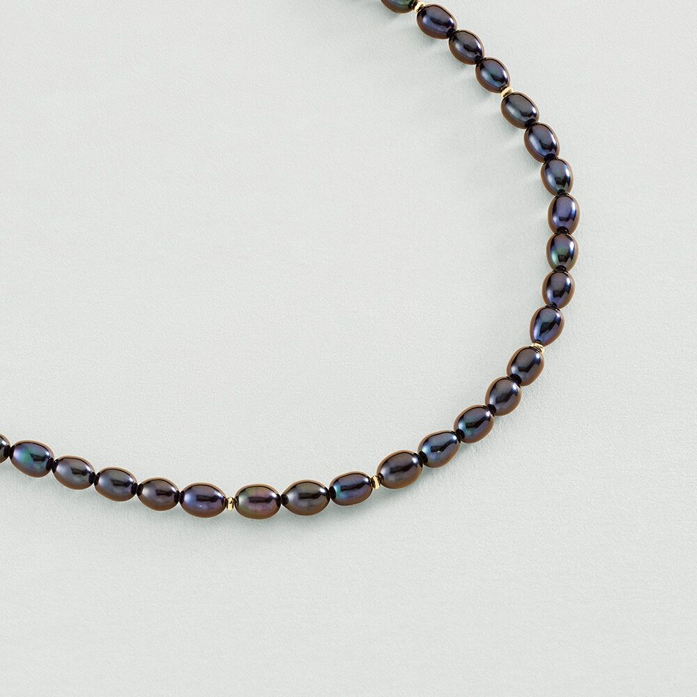 Collier ras du cou MARGAUX - Noir / Dor&eacute; - Colliers fantaisie  | Agatha