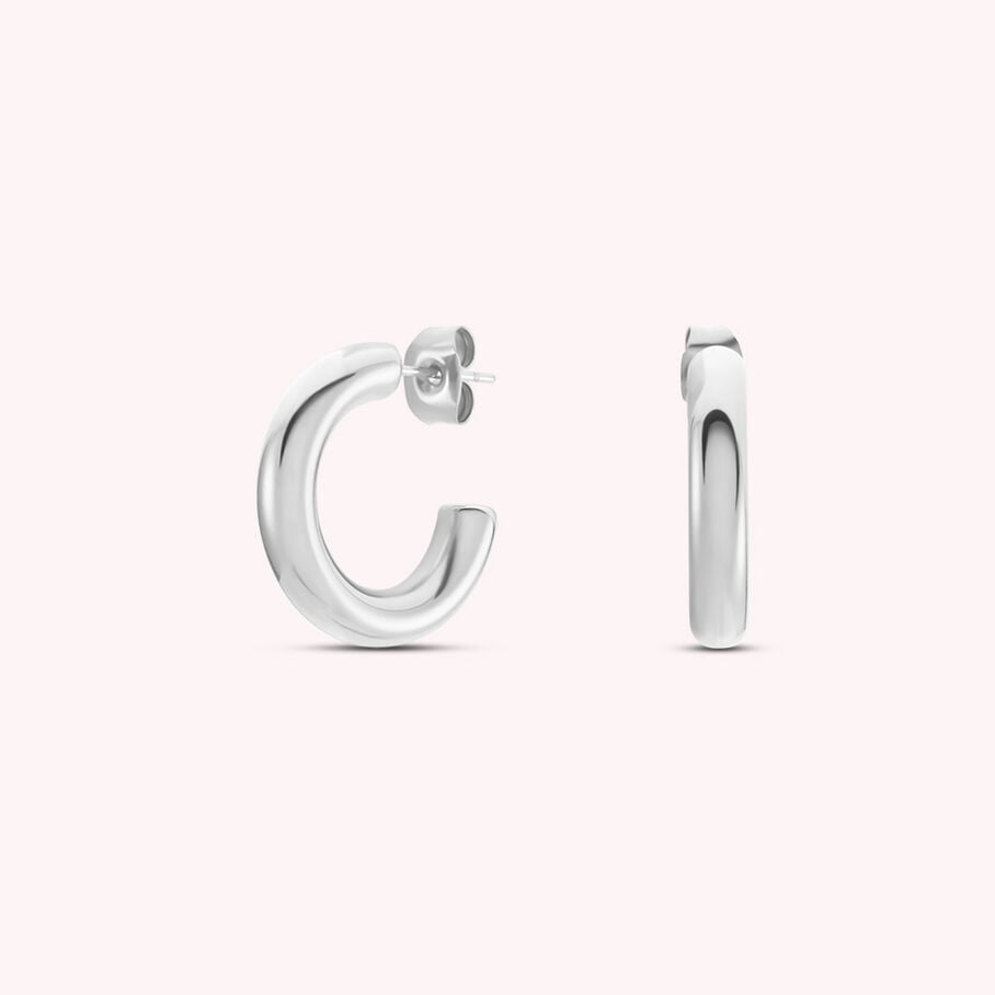 Créoles GIPSY - Argenté - Boucles d'oreilles  | Agatha