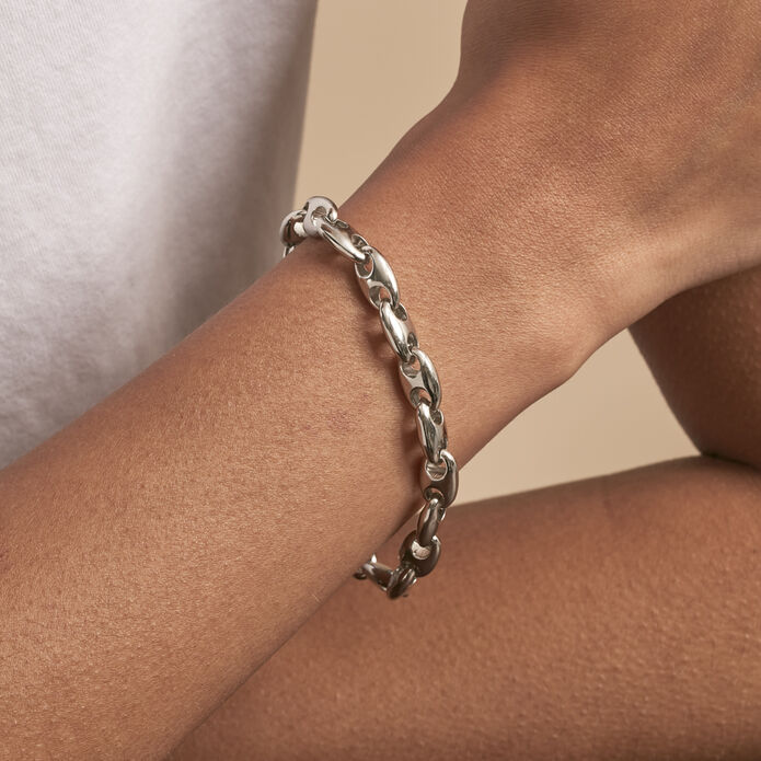 Bracelet souple ETREINTE - Argenté - Bracelets  | Agatha