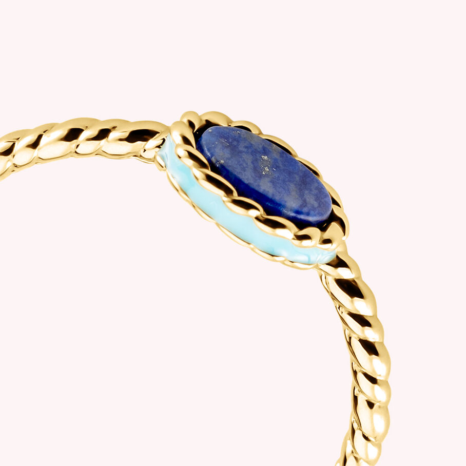 Bague fine ATMA - Lapis/ bleu - Bagues  | Agatha