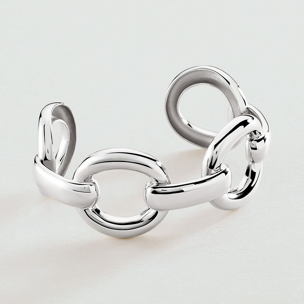Manchette ICONIQUE - Argenté - Bracelets fantaisie  | Agatha