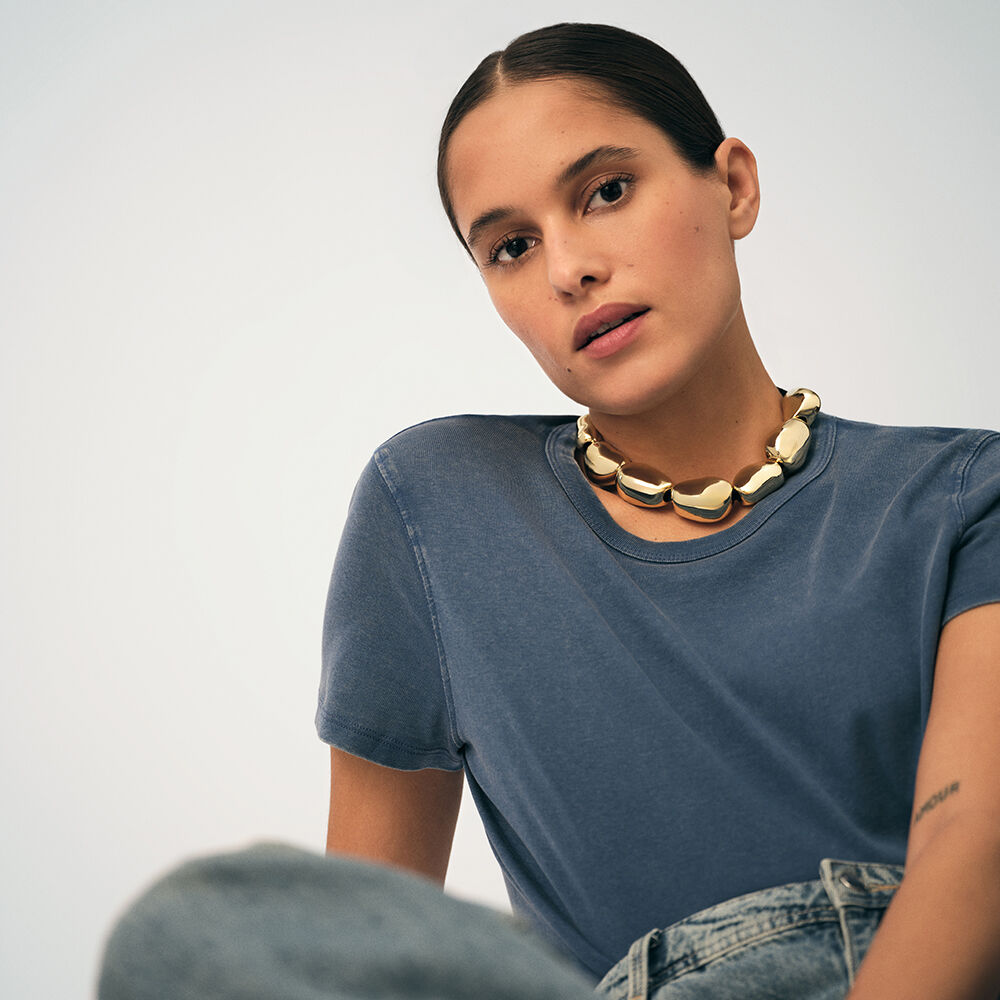 Collier mi-long ODYSSEE - Noir / Dor&eacute; - Colliers mi-long  | Agatha