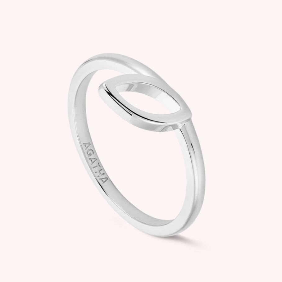 Bague fine LEAVES - Argenté - Bagues  | Agatha