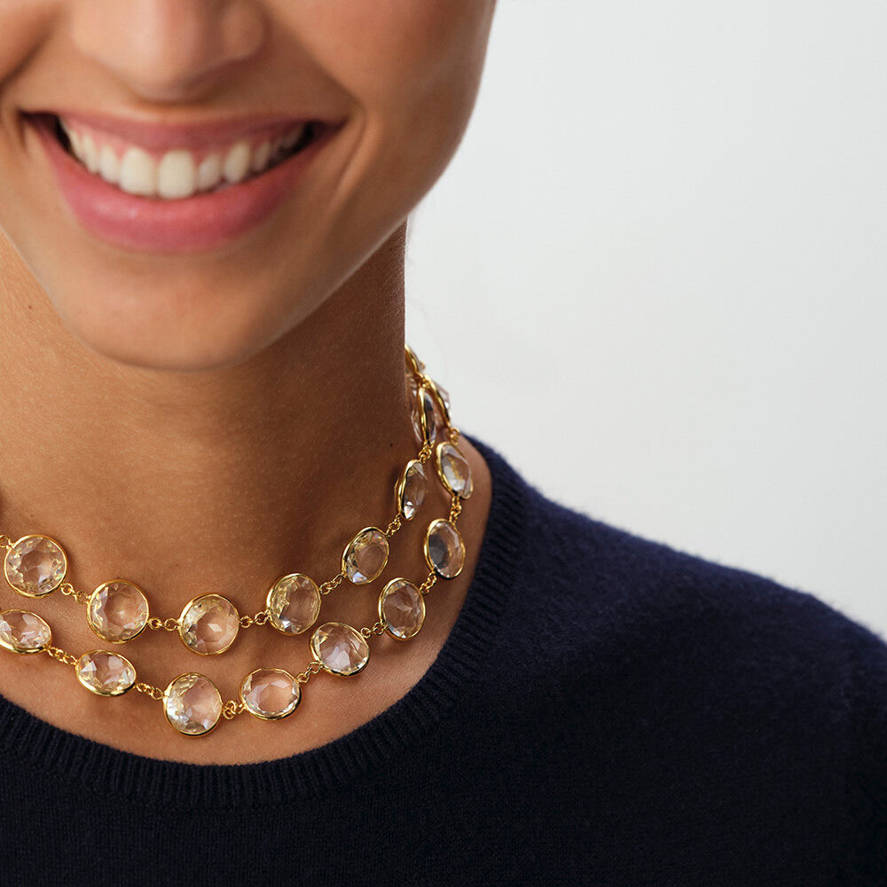 Sautoir LUTETIA - Cristal / Dor&eacute; - Sautoir  | Agatha