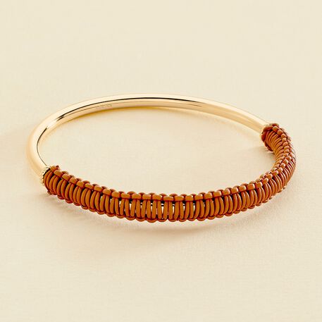 Jonc TWIGGY - Doré / Camel - Bracelets  | Agatha