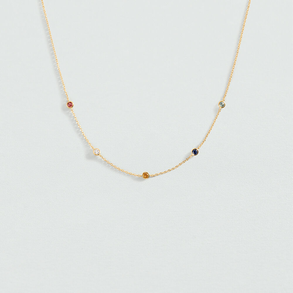 Collier ras du cou BRILLANT - Multicolore / Dor&eacute; - Colliers ras du cou  | Agatha